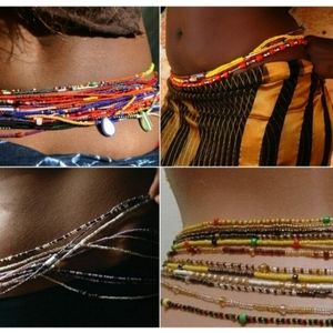 NEW! 3PK Handmade African Waist Beads